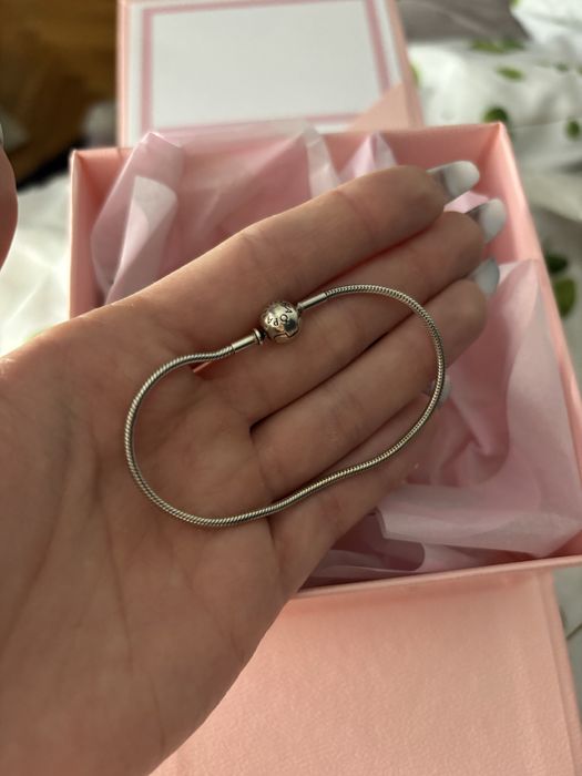 Srebrna bransoletka Pandora 17 cm