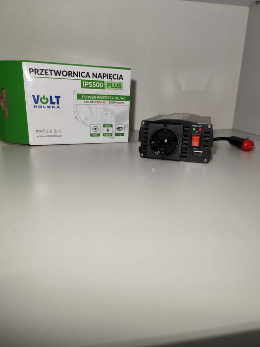 Przetwornica 12>230V VOLT IPS-500PLUS12 500/350W +5V(USB) WYPRZEDAŻ !