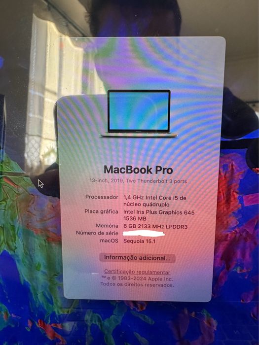 Vendo Macbook 13 2019 Touch Bar