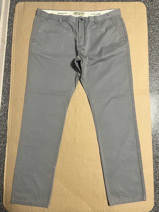 Штани чоловічі OVS chinos сірі, розмір 58/42, Regular Fit