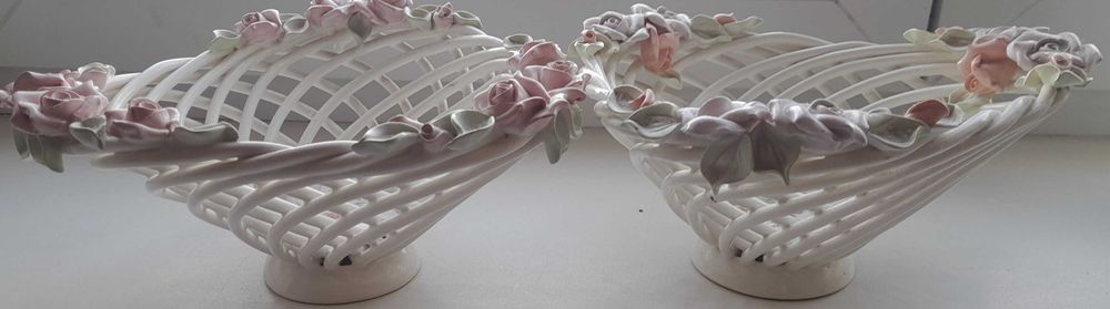 Корзинки декоративные (конфетницы), керамика, 2 шт.