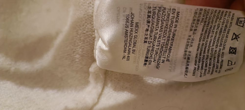 Mex x  38 sweterek damski ecru rękaw 3/4