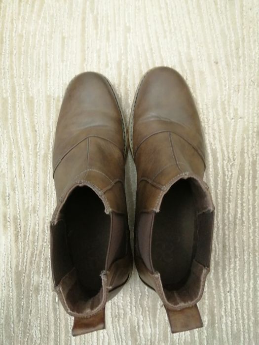Buty męskie wsuwane brazowe
