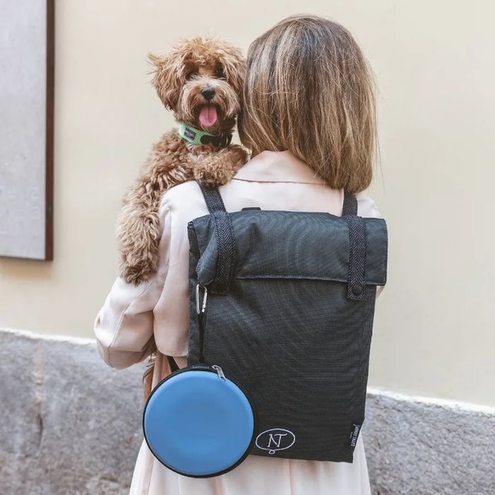 Nomad Tales Koc Mata Podróżna dla Psa 2w1 Ebony 80x60cm Spacery Podróż