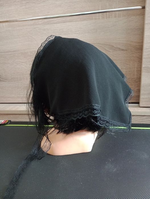 Nowa czarna chusta na głowę lolita alternative