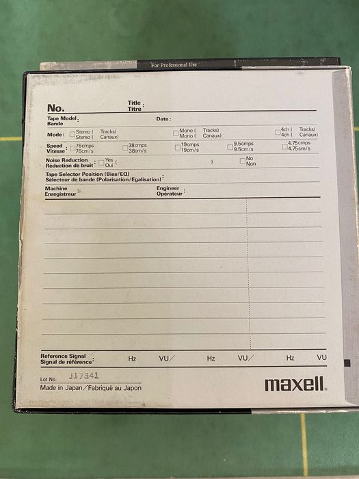 Магнитная лента, Магнітна стрічка Maxell UD35-90 лот№3