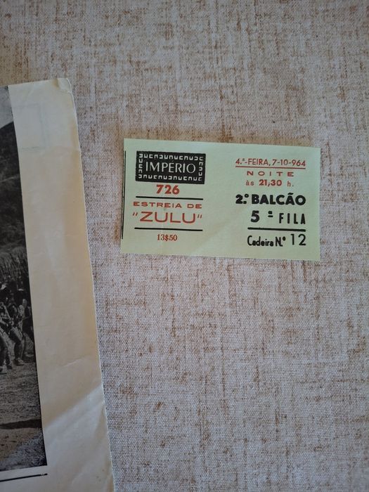 Raro programa vintage cinema eatreia império zulu