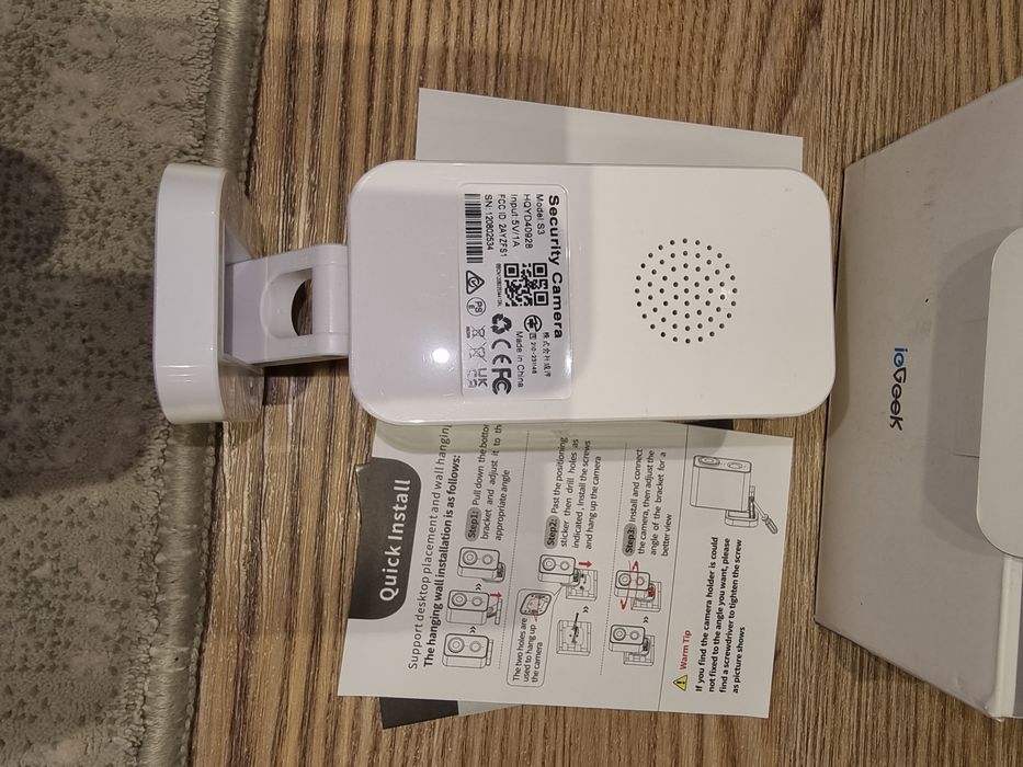 Охранная камера поворотная 2К, модель ieGeek S3, наружная