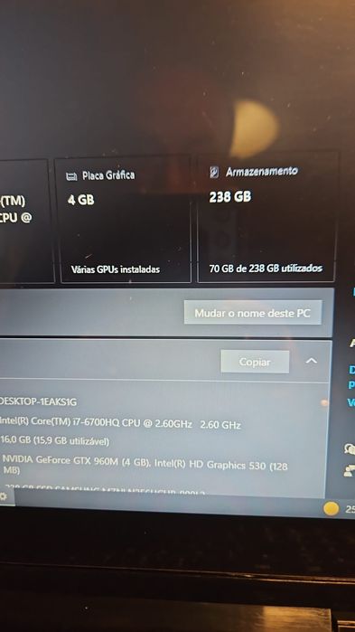 Lenovo IdeaPad légion Y700-151SK .i7 6700HQ.16gb ddr4.