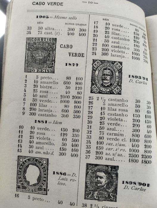 Catálogo de selos de Portugal e colónias. Ano de 1913