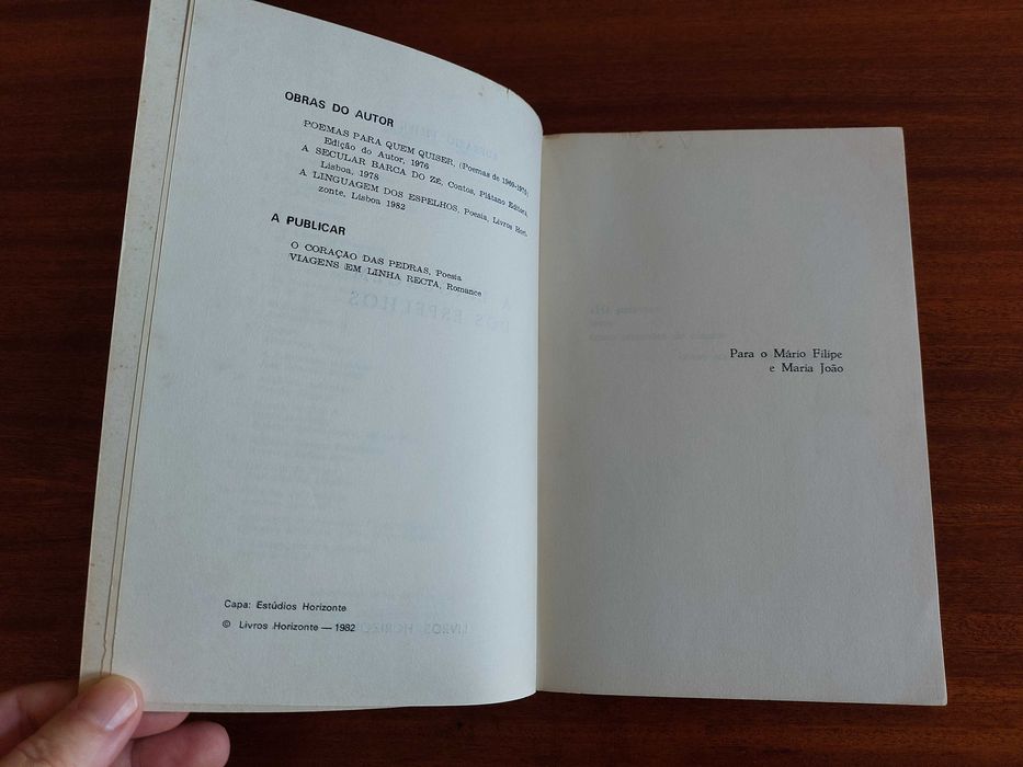 Livro A Linguagem dos Espelhos - Eufrázio Filipe