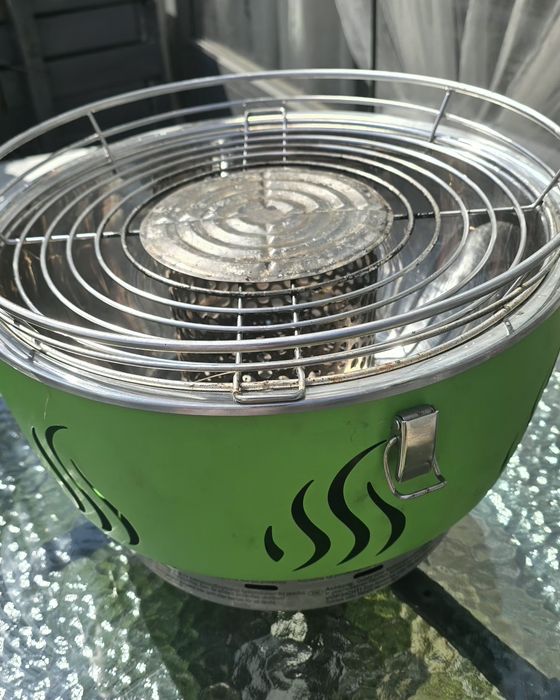 Grill bezdymny z torbą duży węglowy