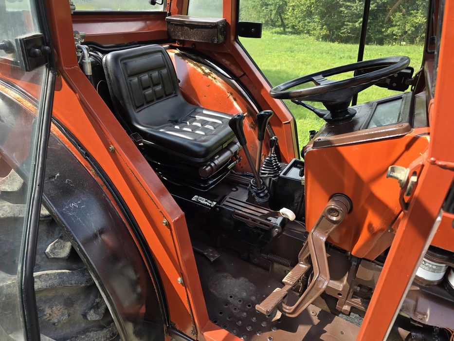 Ciągnik Fiat 670. 4 cylindry, 68KM, Mocny, Hydraulika, Wspomaganie, Kabina