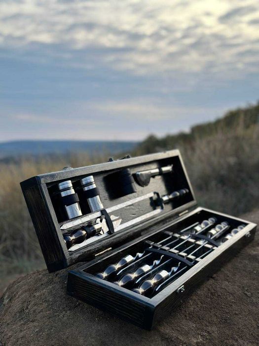 Подарунок.Шампура.Дерев'яний Кейс.Набір Шампурів.Від виробника