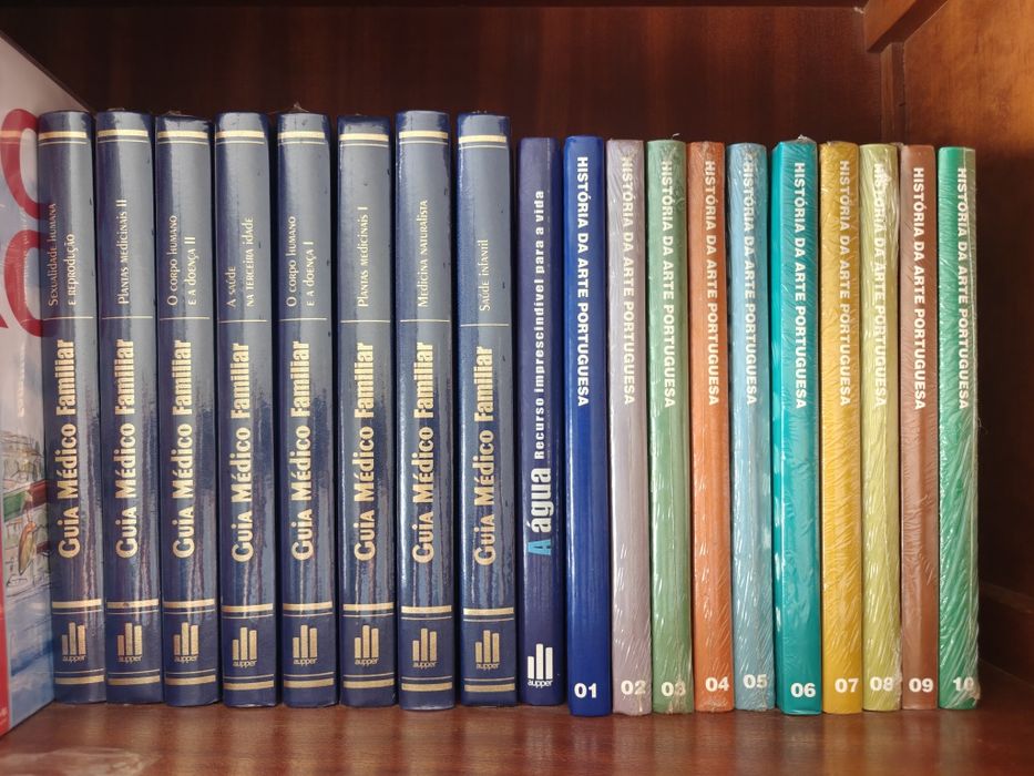 Lote livros coleção — Círculo de Leitores, Eça de Queiroz, História, Arte, Geografia, Medicina