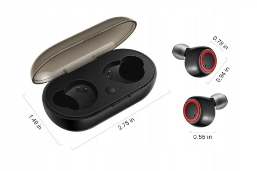 Słuchawki bezprzewodowe douszne V5.0 + DER