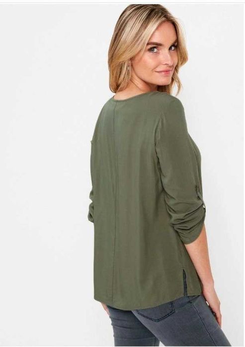 BPC bluzka tunika khaki oliwka 52 54 pachy 140 cm wiskoza