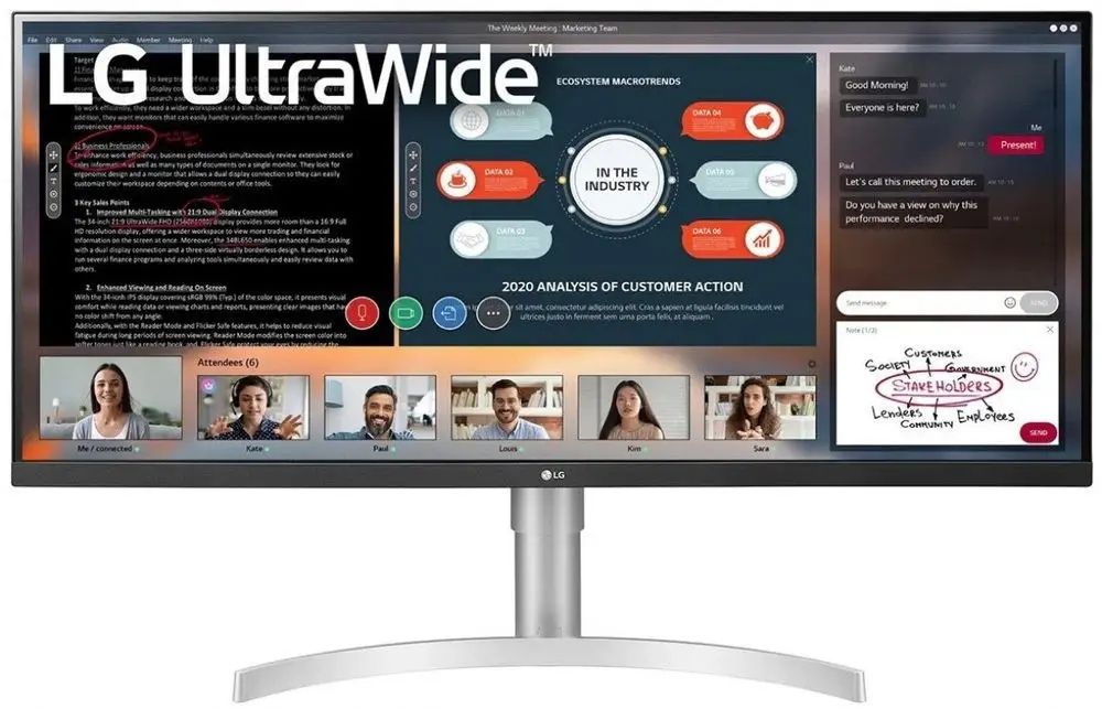 Monitor LED LG UltraWide 34WN650 34" 1080 (UWHD / UltraWide FHD) 75Hz