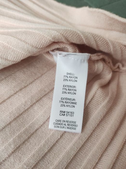 Calvin Klein rozmiar L sweter lekki  pudrowy róż