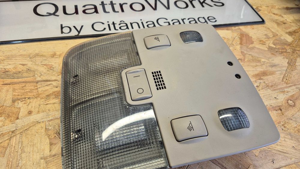 Plafonier teto Audi A4 B5 A3 8L facelift bege original luz vermelha