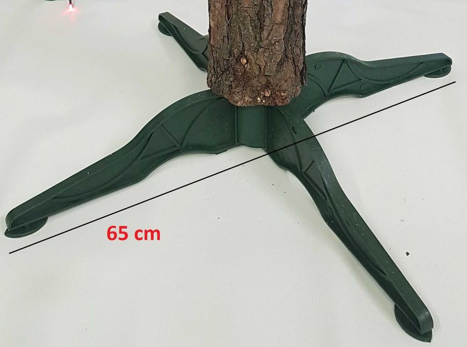 Naturalny sosnowy pień do choinki na pniu wys. 70 cm, śr. 12 cm