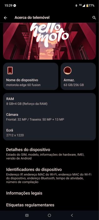 Motorola edge 60 fuision