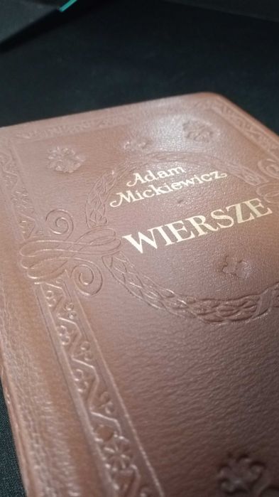 WIERSZE Adam Mickiewicz oprawa skóra 1976 Czytelnik miniatura