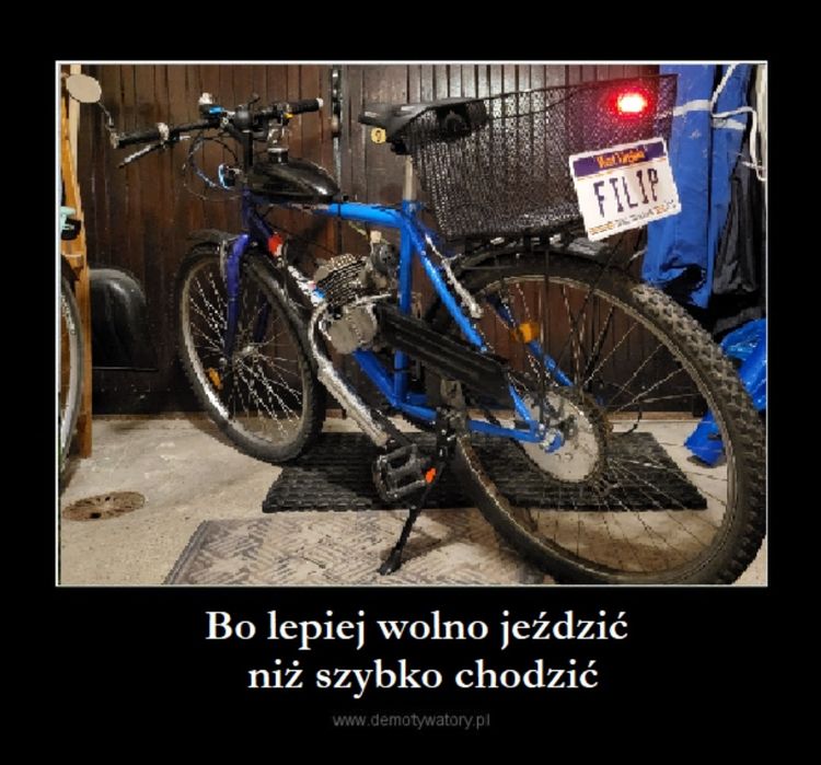 Rower z silnikiem spalinowym 80cc