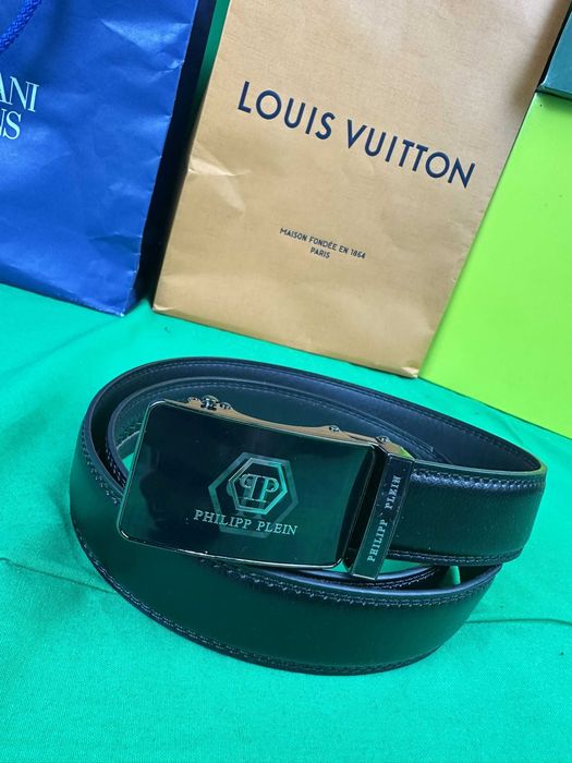 Pasek klamra czarny meski tommy hilfiger nowość karl plein Premium