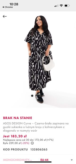 Czarna nie długa oversize sukienka z kołnierzykiem koszulowa