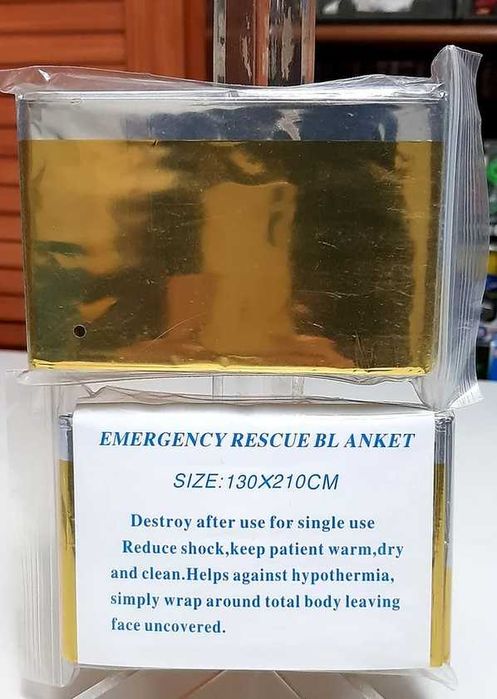 Conjunto 2 Mantas térmicas de sobrevivência