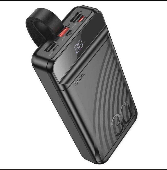 Power Bank Hoco J123B 30000mAh 22.5W PD20W Швидка зарядка + LED лампа