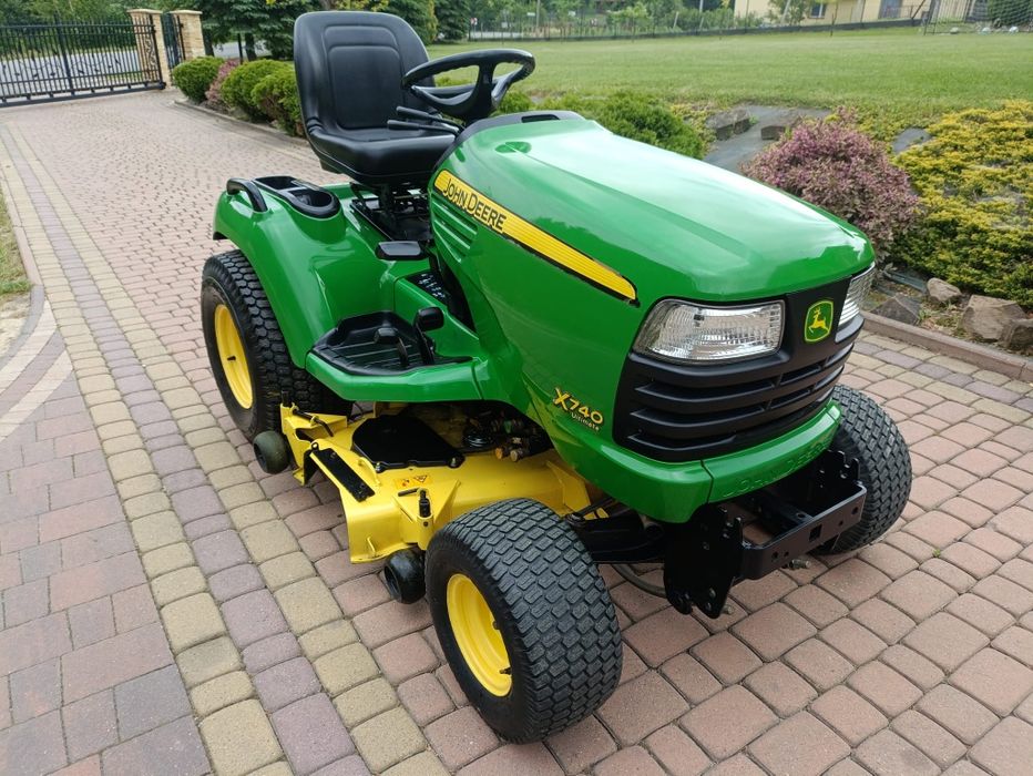 Traktorek kosiarka John Deere X740 Ultimate 24km Yanmar, hydraulika, wspomaganie, mocny, pancerny z Niemiec!