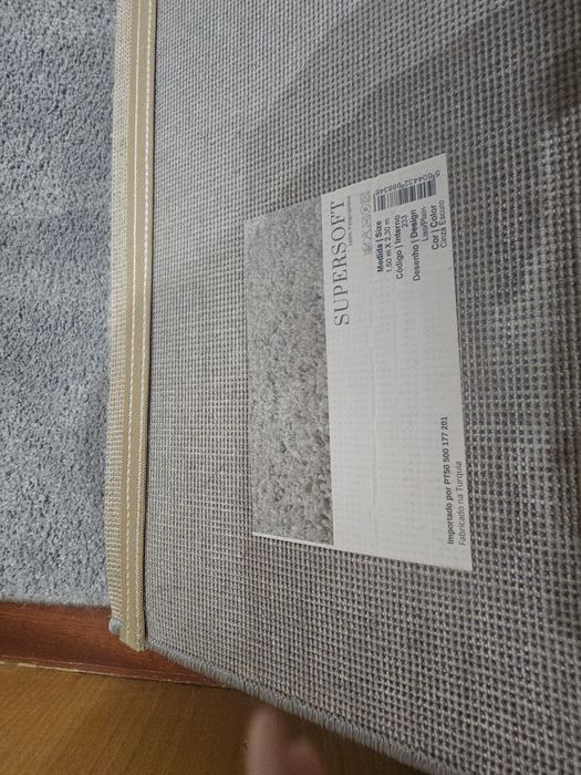 Tapete cinza 1,60 x 2,30