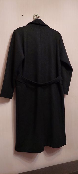 Мехх пальто в составе шерсть На размер M-L-XL. Новое