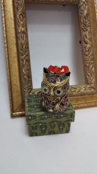 Сова.Клуазоне.Вінтаж