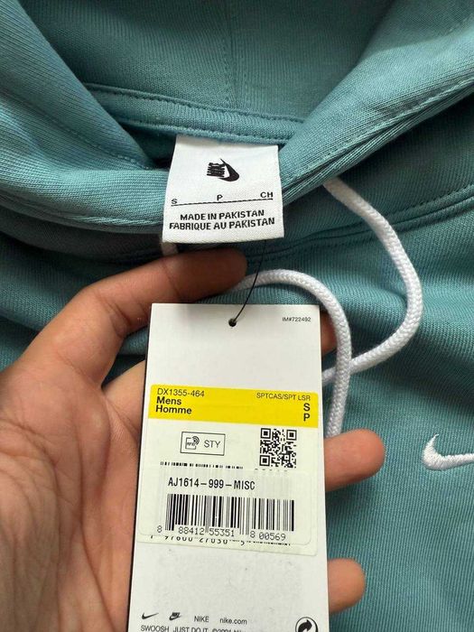 ОРИГІНАЛ! Худі Nike Solo Swoosh Fleece Po Blue S M L | DX1355-464