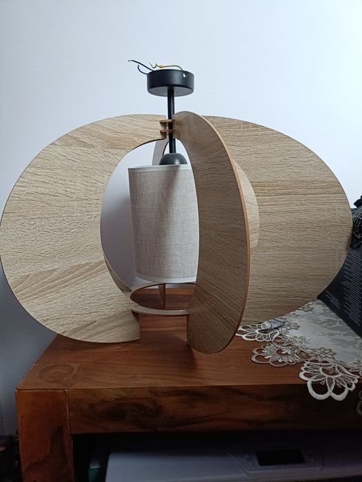 Żyrandol loft brązowy