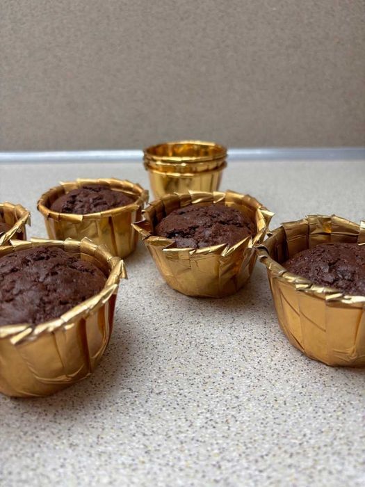 Foremki złote 50 sztuk na muffinki babeczki