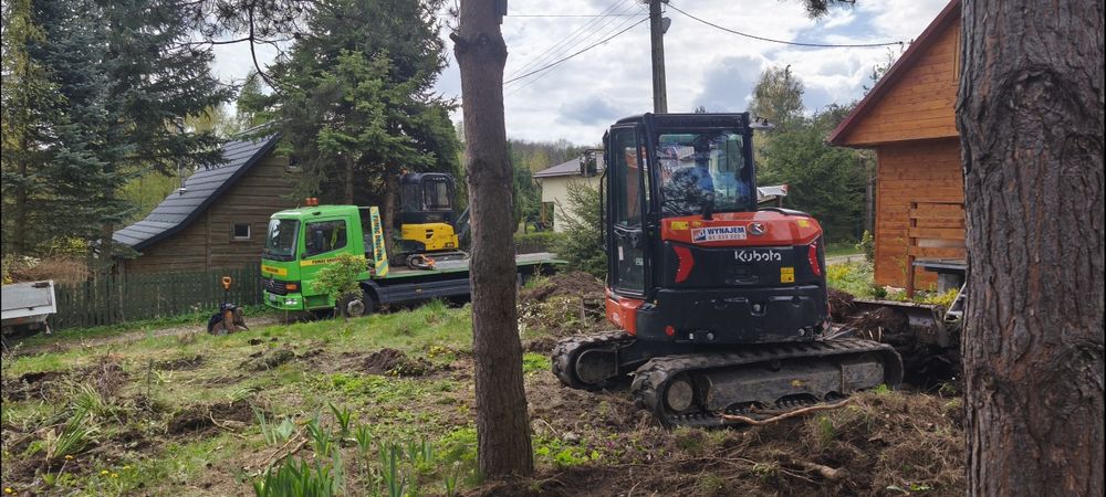 Usługi koparką budowa ogrodów