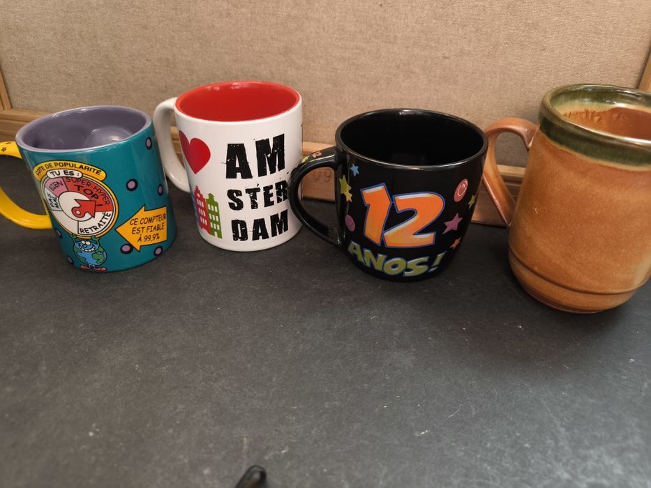 Conjunto de 4 canecas decorção