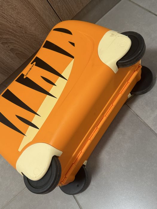 Walizka dziecieca samsonite tygrys do ciągnięcia na pasku