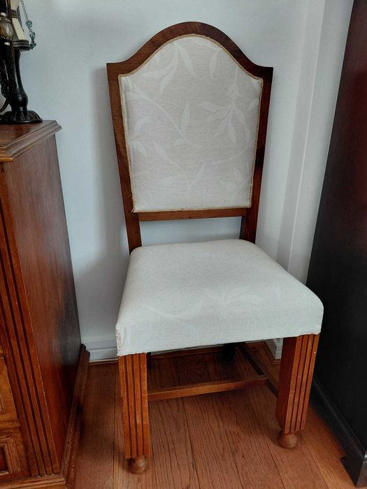 Conjunto quarto completo madeira maciça de nogueira elegante
