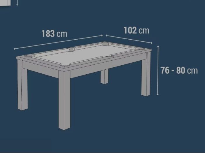Mesa de jantar e bilhar