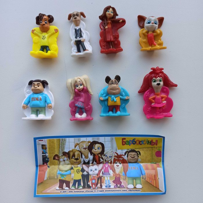 Фіксики, мімімішки, барбоскіни, колекції фігурок