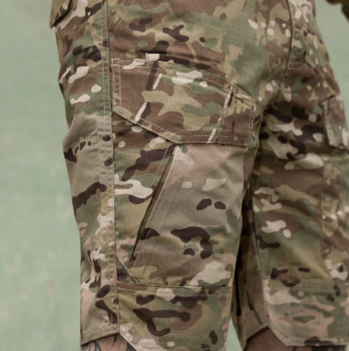 Шорти карго тактичні Bezet Military. Армований Rip-Stop. Мультикам