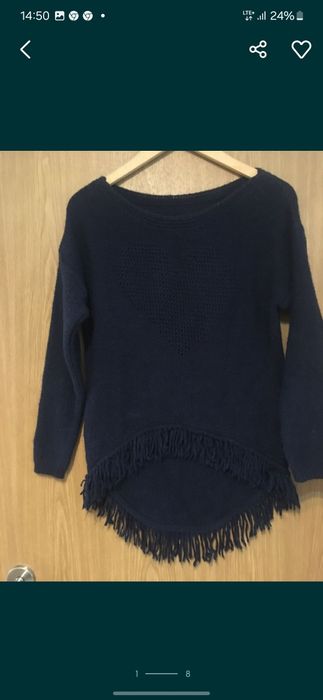 Sweter włoski granatowy