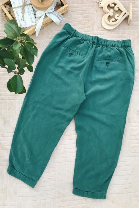 Брюки бананы ZARA M L, с косыми карманами, высокая посадка, оверсайз