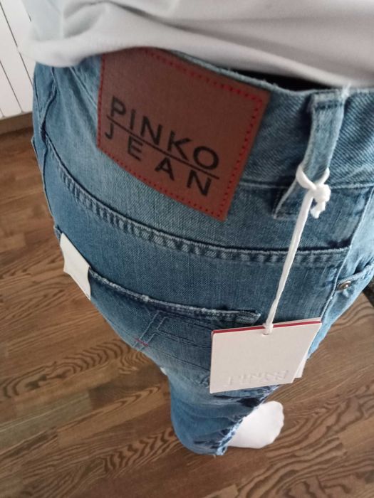 Pinko dżinsy 29 nowe hafty pinko jeans medusa