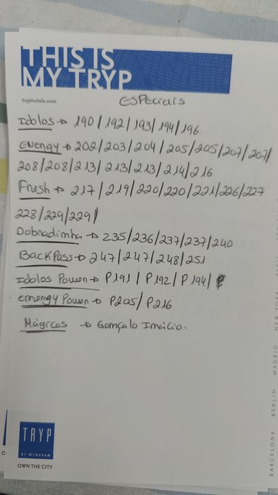 Cartas idolos 25/26